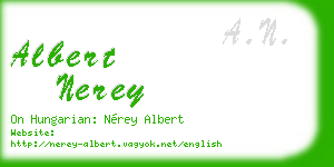 albert nerey business card